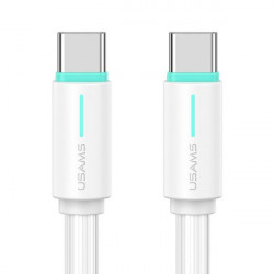 USAMS Cable USB-C/USB-C 1m SJ734 60W white/white YU Series SJ734USB02 (US-SJ734)