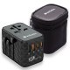 Verbatim Travel Adapter EU/UK/US GaN 2xUSB-A/2xUSB-C PD 65W UTA-05 black/black 32120 Verbatim Travel Adapter EU/UK/US GaN 2xUSB-A/2xUSB-C PD 65W UTA-05 black/black 32120