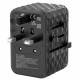 Verbatim Travel Adapter EU/UK/US GaN 2xUSB-A/2xUSB-C PD 65W UTA-05 black/black 32120 Verbatim Travel Adapter EU/UK/US GaN 2xUSB-A/2xUSB-C PD 65W UTA-05 black/black 32120