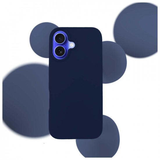 3MK Silicone Case iPhone 16 6.1" navy/dark navy