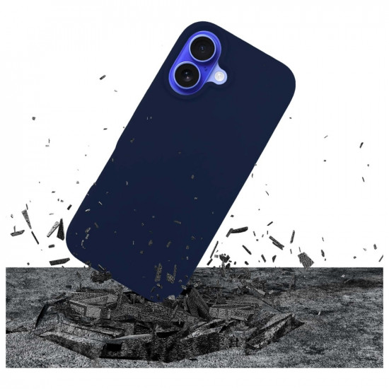3MK Silicone Case iPhone 16 6.1" navy/dark navy