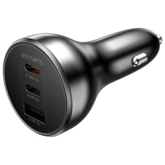 4smarts VoltRoad Ultimate 160W Car Charger Black/Black 541224 4smarts VoltRoad Ultimate 160W Car Charger Black/Black 541224