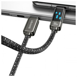 USAMS USB-C to USB-C Cable 100W 1.2m Zinc Alloy Fast Charging Data Cable Meteor Series SJ744USB01 (US-SJ744)