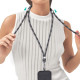 USAMS Universal phone lanyard 1.6m gray/grey ZB316GS01 (US-ZB316) USAMS Universal phone lanyard 1.6m gray/grey ZB316GS01 (US-ZB316)
