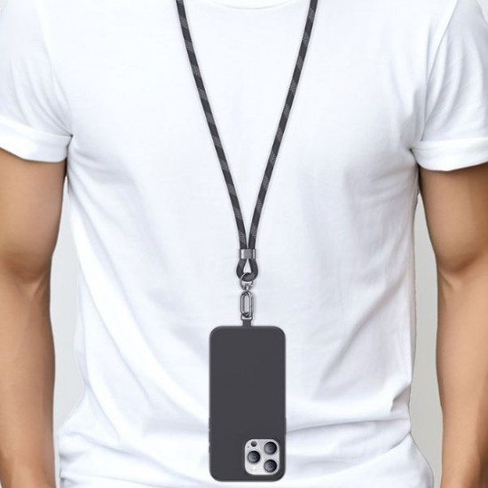USAMS Universal phone lanyard 1.6m gray/grey ZB316GS01 (US-ZB316) USAMS Universal phone lanyard 1.6m gray/grey ZB316GS01 (US-ZB316)