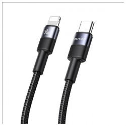 USAMS USB-C to Lightning Cable 30W 1.2m Aluminum Alloy Data Cable SY Series SJ729USB01 (US-SJ729)