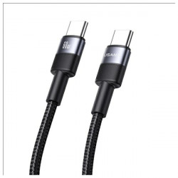USAMS USB-C to USB-C Cable 60W 1.2m Aluminum Alloy Data Cable SY Series SJ724USB01 (US-SJ724)