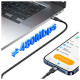 USAMS USB-C to USB-C Cable 60W 1.2m Aluminum Alloy Data Cable SY Series SJ724USB01 (US-SJ724)
