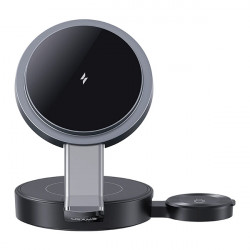 USAMS Foldable 3in1 Inductive Charger 15W for Phone/Apple Watch/Headphones CD234WXC01 (US-CD234)