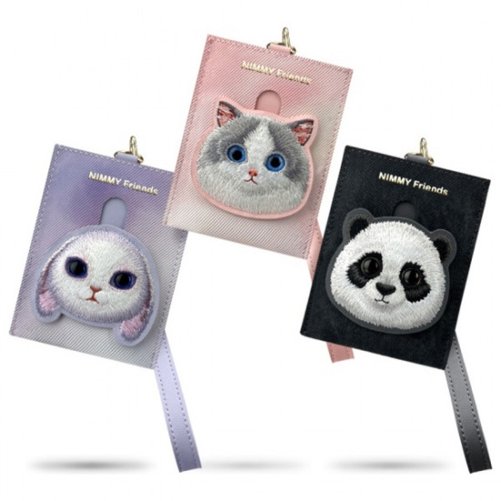 Nimmy Card Wallet Pink Big Eyed Pet 2.0 Cat Nimmy Card Wallet Pink Big Eyed Pet 2.0 Cat