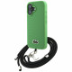 Lacoste Iconic Petit Pique Crossbody Cord MagSafe Case for iPhone 16 Plus Green