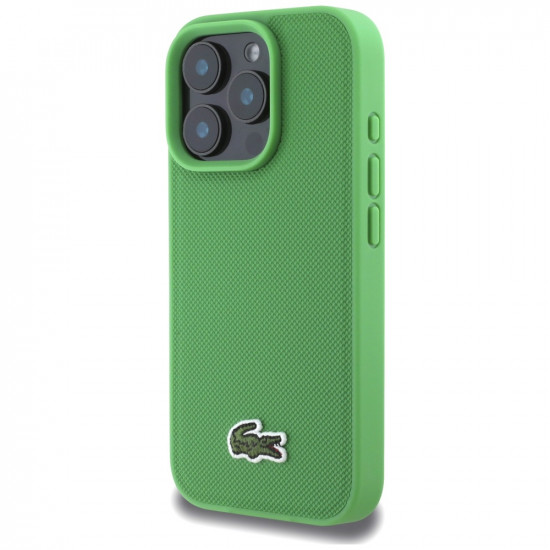 Lacoste Iconic Petit Pique Crossbody Cord MagSafe Case for iPhone 16 Pro Max Green