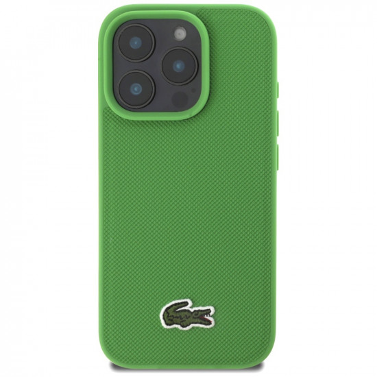 Lacoste Iconic Petit Pique Crossbody Cord MagSafe Case for iPhone 16 Pro Green