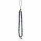 Hello Kitty Pearls Kitty Head Phone Charm Black