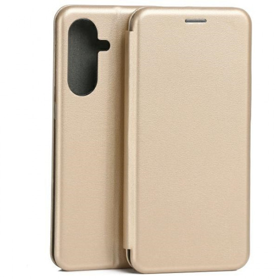 Beline Book Magnetic Samsung A56 5G Case Gold/Gold Beline Book Magnetic Samsung A56 5G Case Gold/Gold