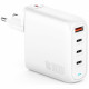 4smarts Flex Pro 100W 3xUSB-C + 1xUSB-A Travel Edition Wall Charger White 4smarts Flex Pro 100W 3xUSB-C + 1xUSB-A Travel Edition Wall Charger White