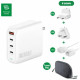 4smarts Flex Pro 100W 3xUSB-C + 1xUSB-A Travel Edition Wall Charger White 4smarts Flex Pro 100W 3xUSB-C + 1xUSB-A Travel Edition Wall Charger White