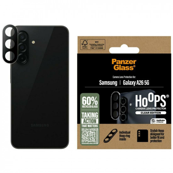PanzerGlass Hoops Lens Protector Tempered Glass for Samsung Galaxy A26 5G Clear
