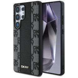 Case DKNY Leather Checkered Pattern MagSafe for Samsung Galaxy S25 Ultra black Case DKNY Leather Checkered Pattern MagSafe for Samsung Galaxy S25 Ultra black
