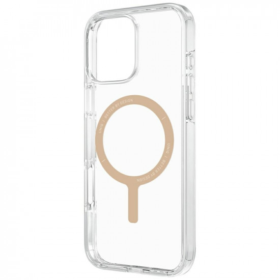 Case UNIQ Clario for iPhone 16 Pro Magclick Charging transparent/gold Case UNIQ Clario for iPhone 16 Pro Magclick Charging transparent/gold
