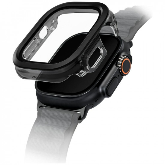 Case UNIQ Voute for Apple Watch Ultra 49mm tempered glass black Case UNIQ Voute for Apple Watch Ultra 49mm tempered glass black