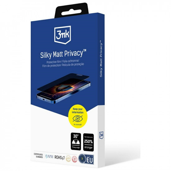 3MK Silky Matt Privacy Privacy Film for Apple iPhone 14 Pro Max 3MK Silky Matt Privacy Privacy Film for Apple iPhone 14 Pro Max