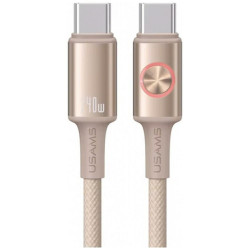 USAMS Huan Series SJ751 240W USB-C to USB-C cable 1.2 m titanium