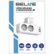 Beline power strip with LED backlight 2xUSB-A/USB-C/2xAC white Beline power strip with LED backlight 2xUSB-A/USB-C/2xAC white