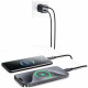 USAMS JC Series CC264 30W GaN Mini Fast Charger 2xUSB-C Black USAMS JC Series CC264 30W GaN Mini Fast Charger 2xUSB-C Black