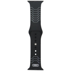 Strap Audi Geometric Pattern Silicone Watch Strap for Apple Watch 40/41/42mm black