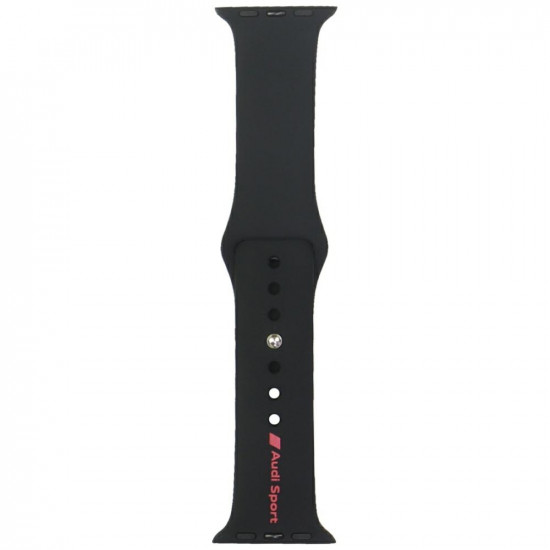 Strap Audi Sport Red Logo Silicone Watch Strap for Apple Watch 40/41/42mm black Strap Audi Sport Red Logo Silicone Watch Strap for Apple Watch 40/41/42mm black