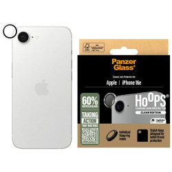 PanzerGlass Hoops Lens Protector for iPhone 16e Clear Tempered Glass