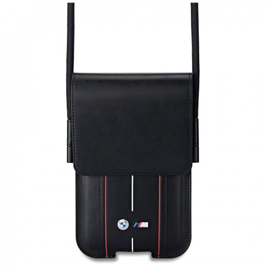 BMW Phone Pouch Red Stripes Black