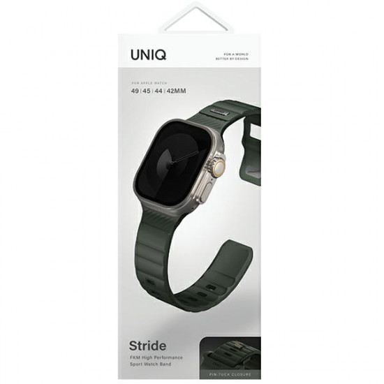 UNIQ Strap Stride Apple Watch Series1/2/3/4/5/6/7/8/9/SE/SE2/Ultra/Ultra 2 42/44/45/49mm FKM Rubber