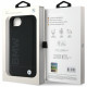 Case BMW Leather Hot Stamp for iPhone 16e black Case BMW Leather Hot Stamp for iPhone 16e black