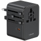 Travel Charger Adapter USAMS CC310 3xUSB-C 70W 4in1 US/AU/EU/UK black