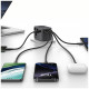 Travel Charger Adapter USAMS CC310 3xUSB-C 70W 4in1 US/AU/EU/UK black