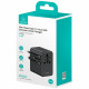 Travel Charger Adapter USAMS CC310 3xUSB-C 70W 4in1 US/AU/EU/UK black
