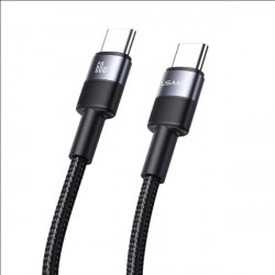 USAMS Cable USB-C to USB-C 3A 1.2m braided SJ724ZJ01 (US-SJ724 )