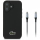 Set 2in1 Lacoste Case + Cable USB-C Iconic Petit Pique Woven MagSafe for iPhone 16 black Set 2in1 Lacoste Case + Cable USB-C Iconic Petit Pique Woven MagSafe for iPhone 16 black