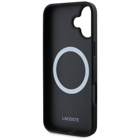 Set 2in1 Lacoste Case + Cable USB-C Iconic Petit Pique Woven MagSafe for iPhone 16 black Set 2in1 Lacoste Case + Cable USB-C Iconic Petit Pique Woven MagSafe for iPhone 16 black