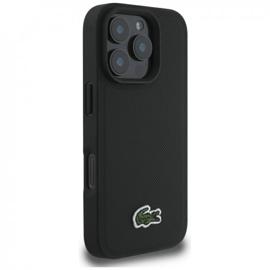 Set 2in1 Lacoste Case + Cable USB-C Iconic Petit Pique Woven MagSafe for iPhone 16 Pro Max black Set 2in1 Lacoste Case + Cable USB-C Iconic Petit Pique Woven MagSafe for iPhone 16 Pro Max black