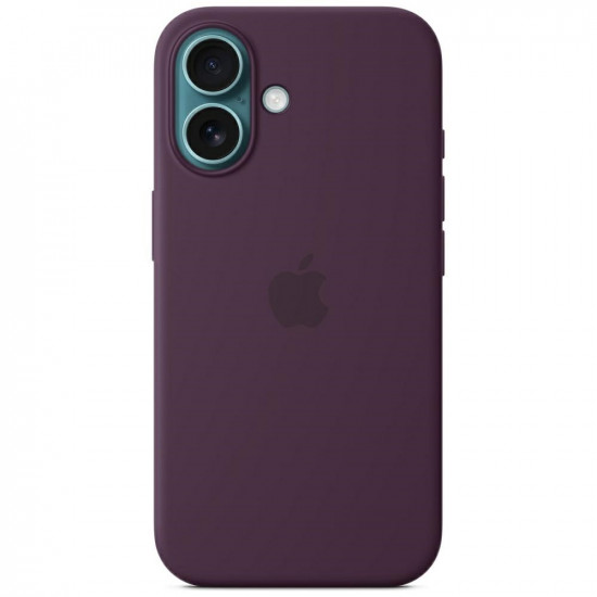 Apple MYY43ZM/A iPhone 16 6.1" MagSafe Plum Silicone Case Apple MYY43ZM/A iPhone 16 6.1" MagSafe Plum Silicone Case