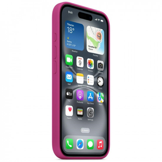 Apple MYY53ZM/A iPhone 16 6.1" MagSafe Fuchsia Silicone Case