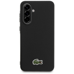 Case Lacoste Iconic Petit Pique Woven Logo for Samsung Galaxy A56 black