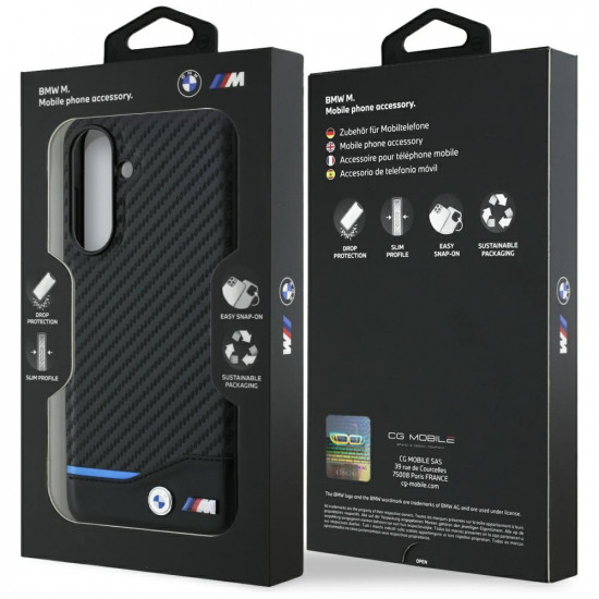 Case BMW M Carbon for Samsung Galaxy A56 black