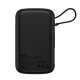 Baseus Qpow power bank 10000mAh built-in Lightning 20W Quick Charge cable SCP AFC FCP black (PPQD020001)