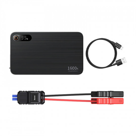 Baseus Super Energy PRO Car Jump Starter Powerbank, 1600A, USB (czarny) Baseus Super Energy PRO Car Jump Starter Powerbank, 1600A, USB (czarny)