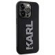Karl Lagerfeld KLHCP15L3DMBKCK iPhone 15 Pro 6.1" black hardcase 3D Rubber Glitter Logo Karl Lagerfeld KLHCP15L3DMBKCK iPhone 15 Pro 6.1" black hardcase 3D Rubber Glitter Logo