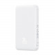 Baseus powerbank 5000mAh 20W with inductive charging + USB-C cable (20V/3A) white Baseus powerbank 5000mAh 20W with inductive charging + USB-C cable (20V/3A) white
